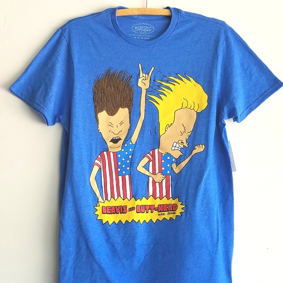 Officially licensed Beavis and Butthead MTV Rock Out America' Graphic Tee - Picture 7 of 7